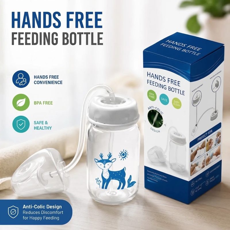 Hands-free feeding bottle - Baby khud piyega 4