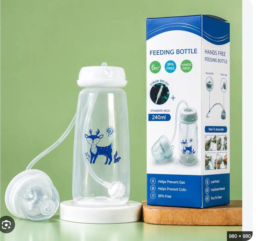 BabyGrip Hands-Free Feeding Bottle 240ml